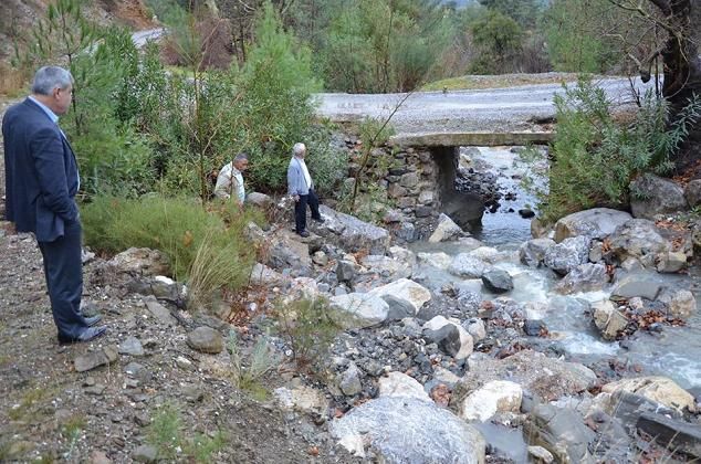 Selde Hasar G�ren Yerlerde �nceleme Yap�ld�