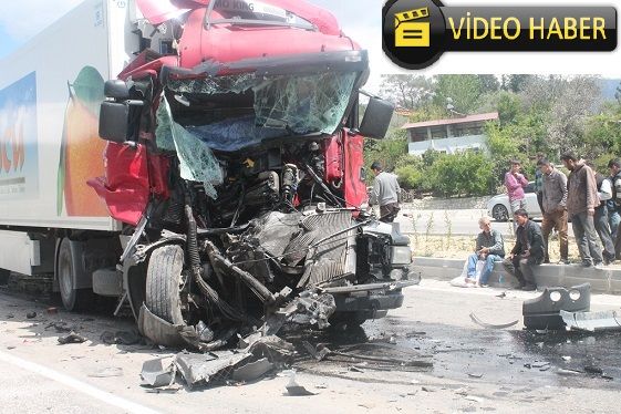 T�r ve Kamyonun Kar��t��� Kazada 1 Ki�i Yaraland�