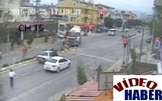 Hamile Kad�n Beton Mikserinin Alt�nda Kald�