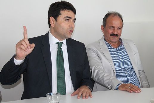DP Lideri G�ltekin Uysal�dan Ba�kan Saatc��ya Ziyaret