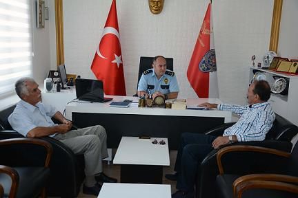 Saatc��dan Emniyet M�d�r� Hakan A��k�a Ziyaret