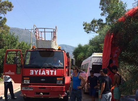 Elektrik tellerini kopard kazay ucuz atlatt