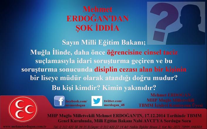 Milletvekili Erdo�an�dan �ok iddia