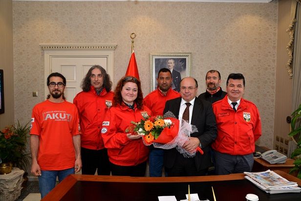 Fethiye Akut Ekibinden Vali ieke, Ziyaret 