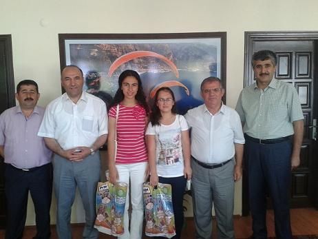 TEOG Birincisinden Kaymakama Ziyaret