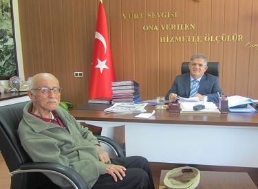 68 yllk nardan Kaymakama Ziyaret