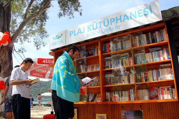 Trkiyede lk Plaj Ktphanesi Fethiyede Ald